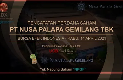 News Initial Public Offering of PT Nusa Palapa Gemilang Tbk 